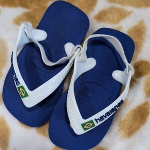 Havaianas Kids Sandals Blue and White